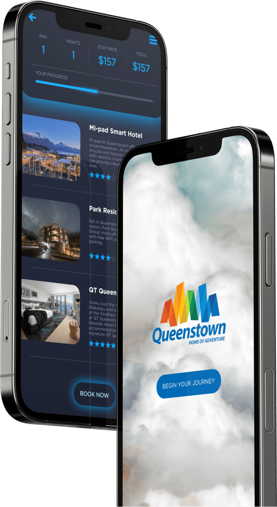 Mobile app of Queenstown